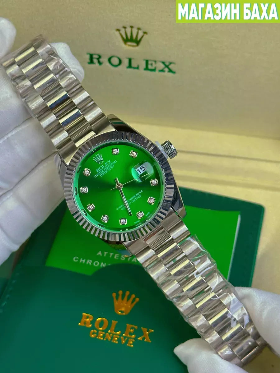 🔹 Rolex Date Dust – Signature Style in Stunning Dials