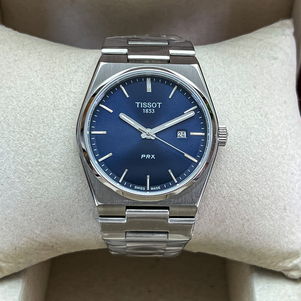 Tissot PRX – Striking Blue Dial with Polished Steel Finish