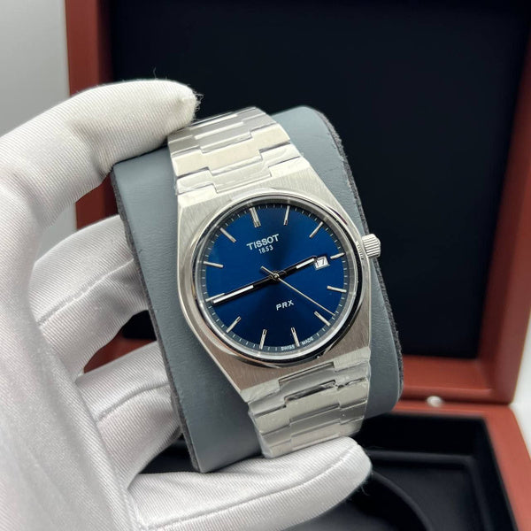 Tissot PRX – Striking Blue Dial with Polished Steel Finish