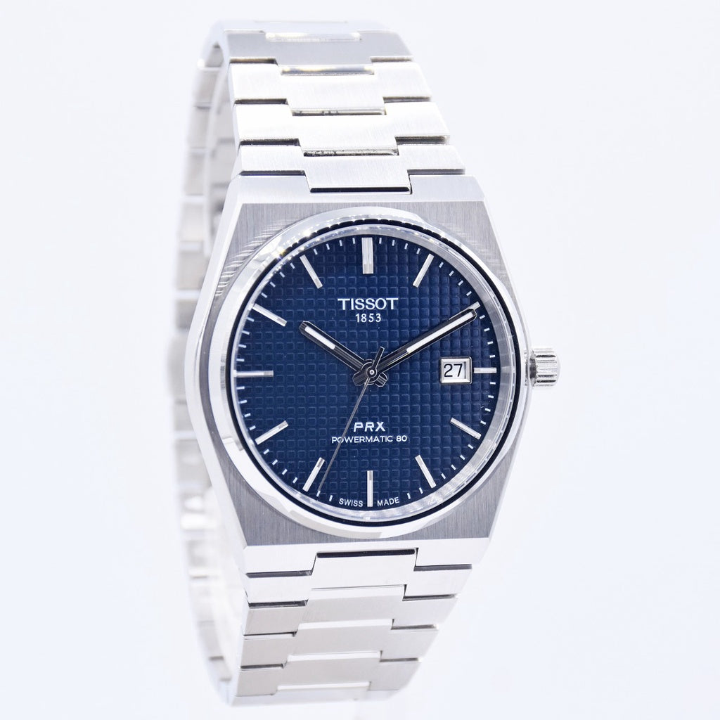 Tissot PRX – Striking Blue Dial with Polished Steel Finish