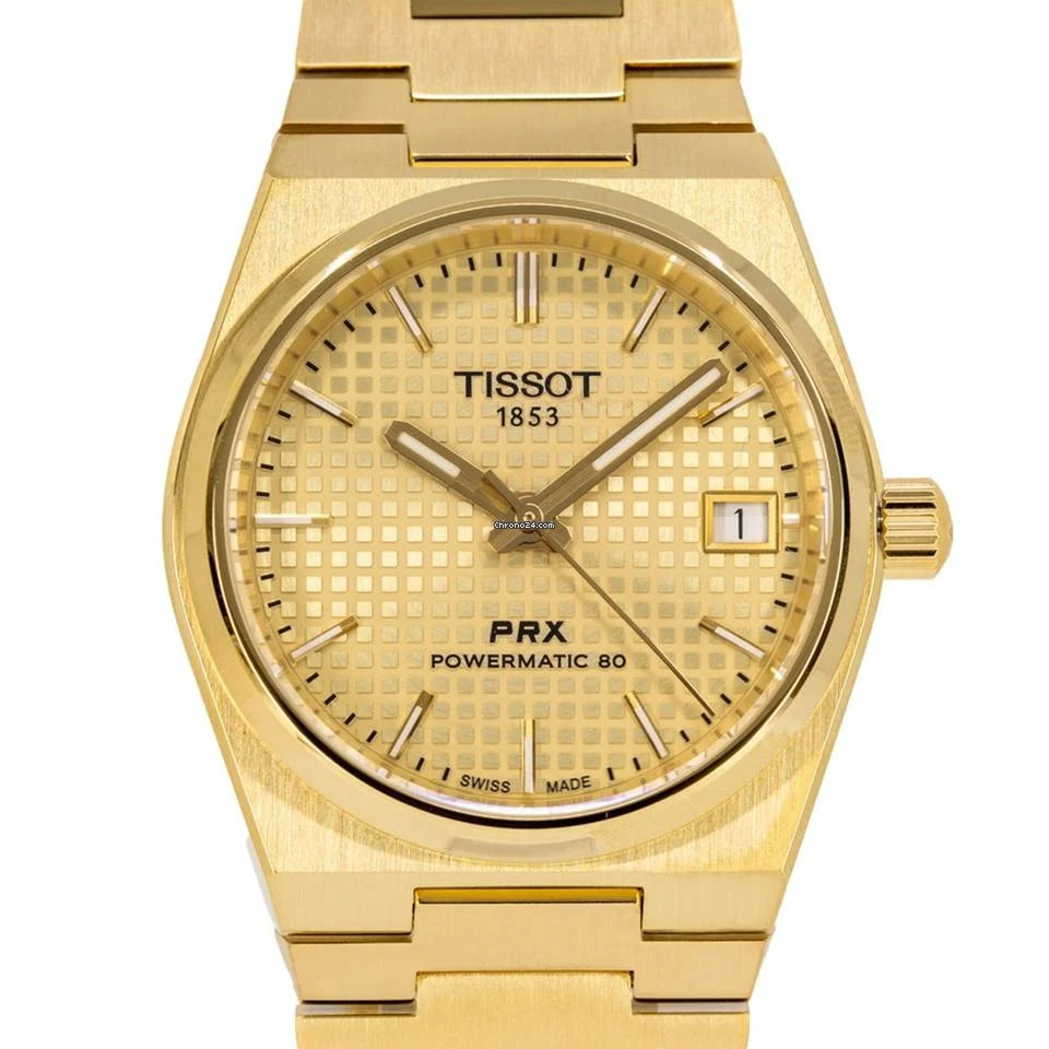 Tissot PRX – Golden Dial with Luxurious Steel Finish
