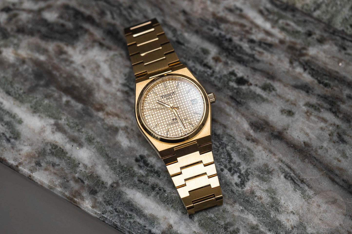 Tissot PRX – Golden Dial with Luxurious Steel Finish